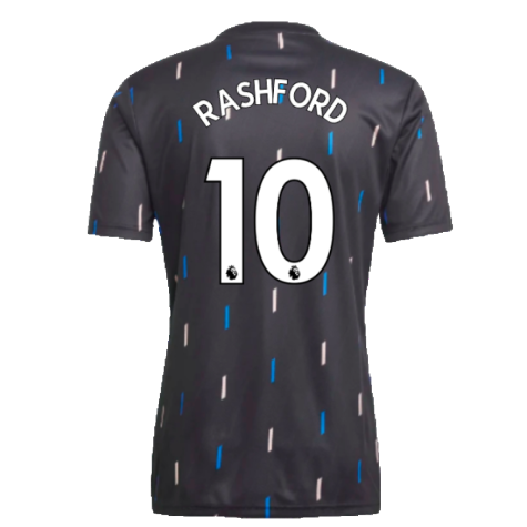 2022-2023 Manchester United Pre-Match Jersey (Black) (RASHFORD 10)