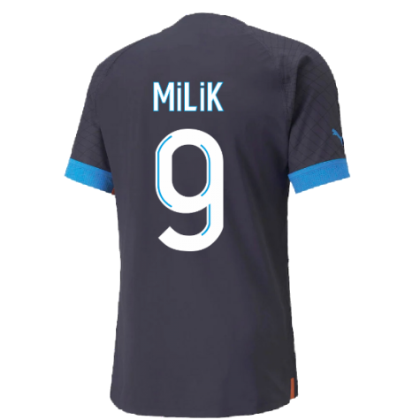 2022-2023 Marseille Authentic Away Shirt (MILIK 9)