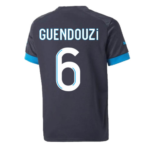 2022-2023 Marseille Away Shirt (Kids) (GUENDOUZI 6)