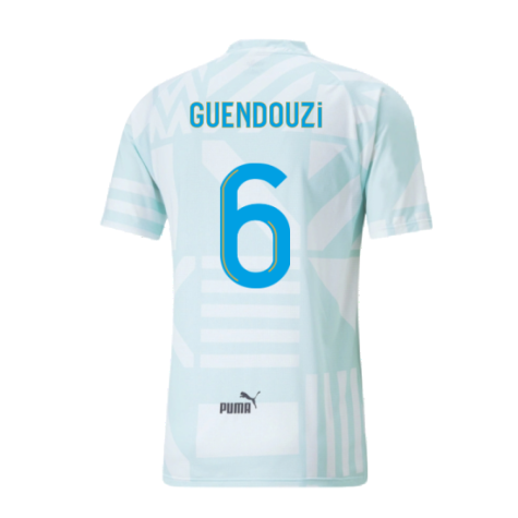 2022-2023 Marseille Pre-Match Jersey (Blue) (GUENDOUZI 6)