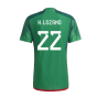 2022-2023 Mexico Authentic Home Shirt (H.LOZANO 22)