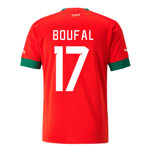 2022-2023 Morocco Home Shirt (BOUFAL 17)