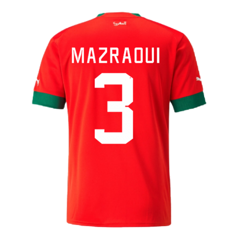 2022-2023 Morocco Home Shirt (MAZRAOUI 3)