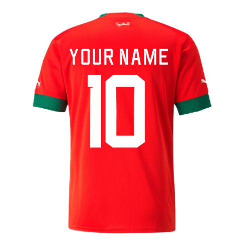 2022-2023 Morocco Home Shirt (Your Name)