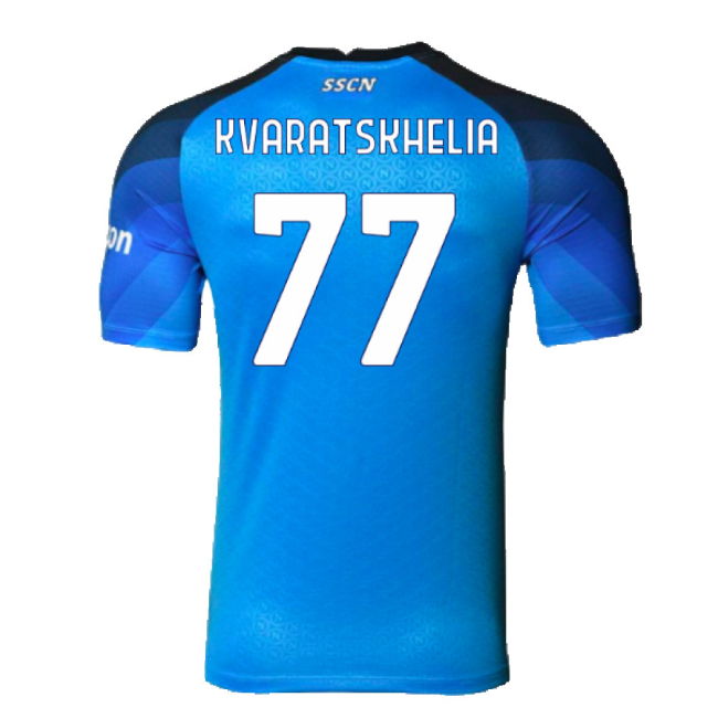 2022-2023 Napoli Home Authentic Shirt (Kvaratskhelia 77)