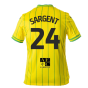 2022-2023 Norwich City Home Shirt (SARGENT 24)