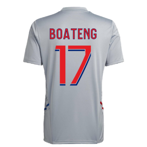 2022-2023 Olympique Lyon Training Jersey (Halo Silver) (BOATENG 17)