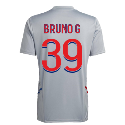 2022-2023 Olympique Lyon Training Jersey (Halo Silver) (BRUNO G 39)