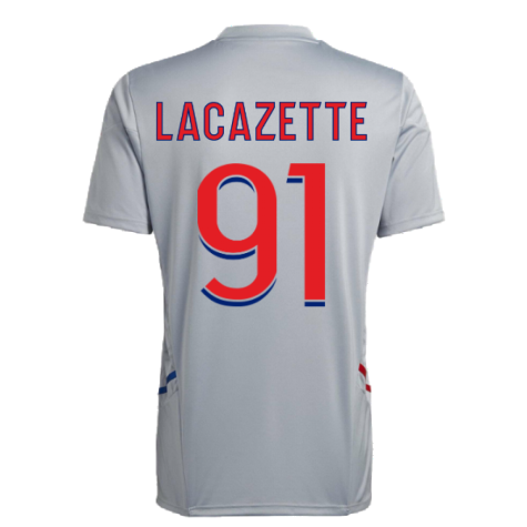 2022-2023 Olympique Lyon Training Jersey (Halo Silver) (LACAZETTE 91)