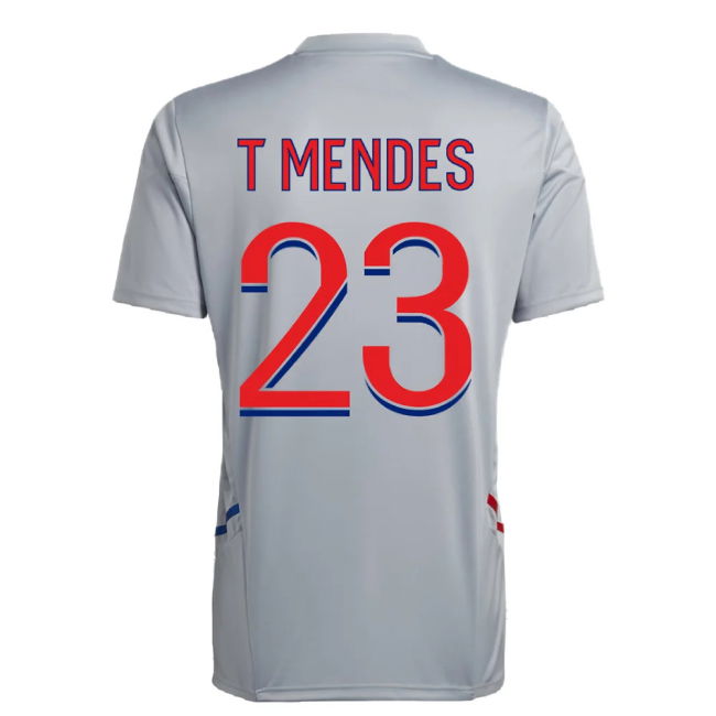 2022-2023 Olympique Lyon Training Jersey (Halo Silver) (T MENDES 23)