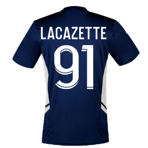 2022-2023 Olympique Lyon Training Jersey (Navy) (LACAZETTE 91)