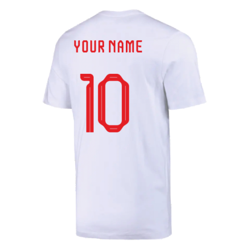 2022-2023 Poland Football Crest Tee (White) (Your Name)