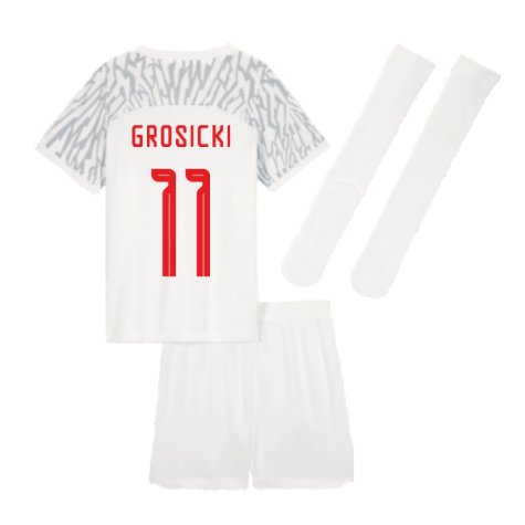 2022-2023 Poland Home Mini Kit (Grosicki 11)