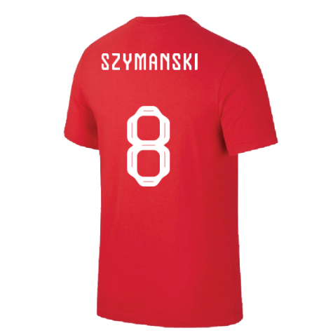 2022-2023 Poland World Cup Crest Tee (Red) (Szymanski 8)