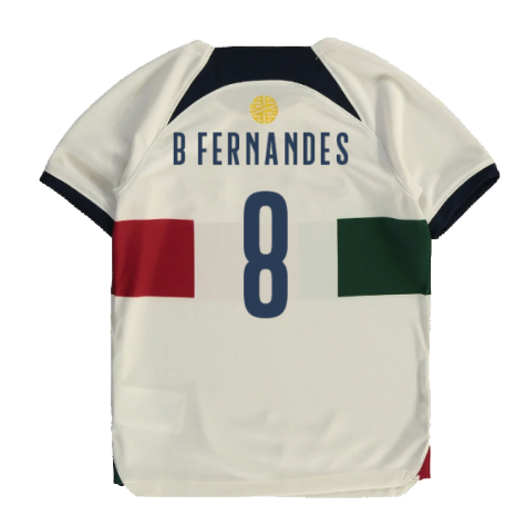 2022-2023 Portugal Away Little Boys Mini Kit (B Fernandes 8)