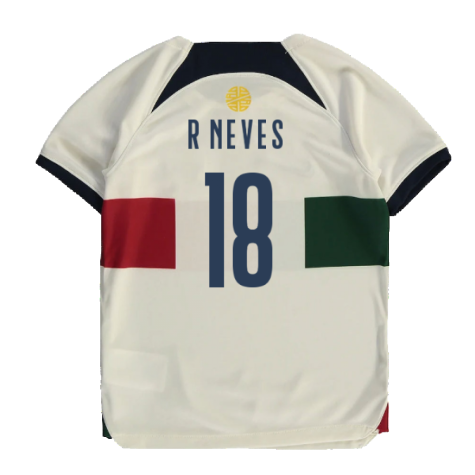 2022-2023 Portugal Away Little Boys Mini Kit (R Neves 18)