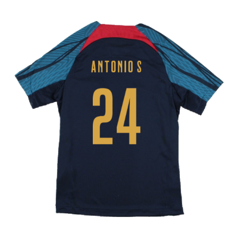 2022-2023 Portugal Dri-Fit Training Shirt (Navy) (Antonio S 24)