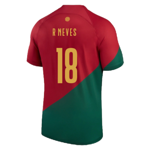 2022-2023 Portugal Home Shirt (Kids) (R Neves 18)