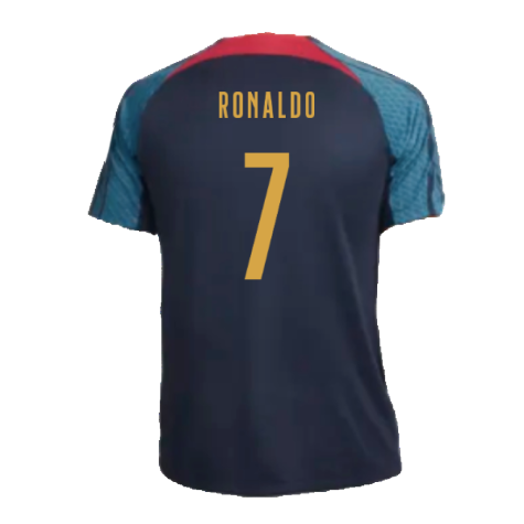 2022-2023 Portugal Strike Training Shirt (Navy) (Ronaldo 7)