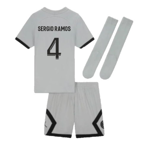 2022-2023 PSG Away Infants Baby Kit (SERGIO RAMOS 4)