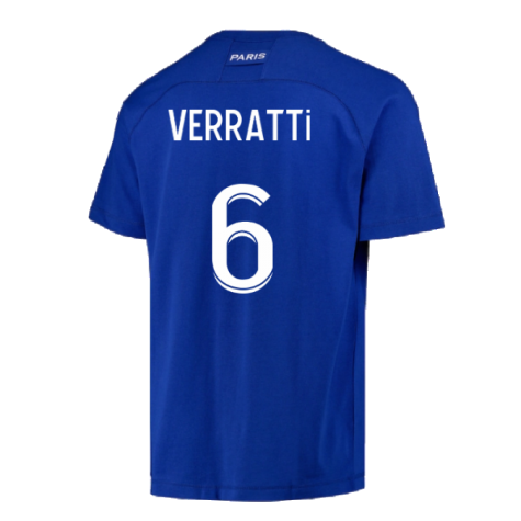 2022-2023 PSG CL Training Shirt (Blue) (VERRATTI 6)