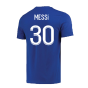 2022-2023 PSG Crest Tee (Blue) - Kids (MESSI 30)
