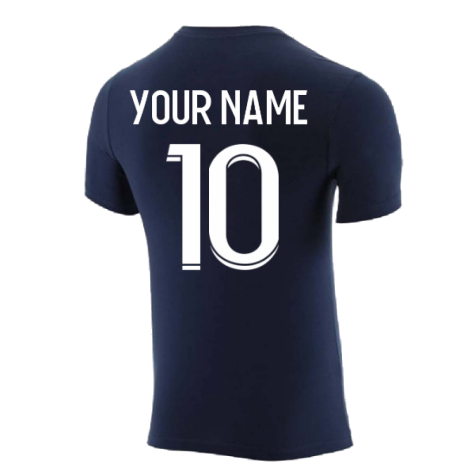 2022-2023 PSG Crest Tee (Navy) (Your Name)
