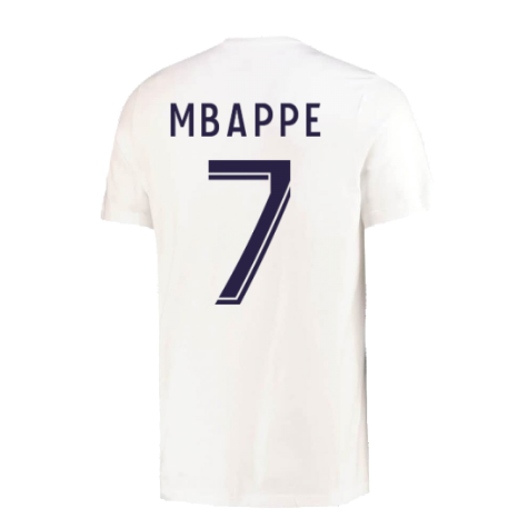2022-2023 PSG Crest Tee (White) (MBAPPE 7)
