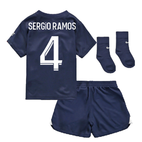 2022-2023 PSG Infants Home Kit (SERGIO RAMOS 4)