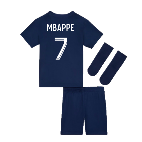 2022-2023 PSG Little Boys Home Kit (MBAPPE 7)