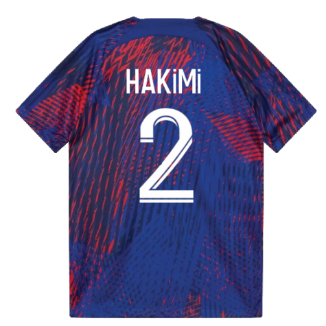 2022-2023 PSG Pre-Match Football Top (Blue) (HAKIMI 2)