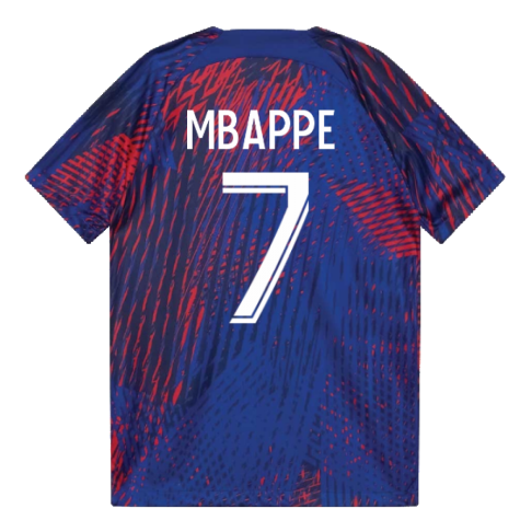 2022-2023 PSG Pre-Match Football Top (Blue) (MBAPPE 7)