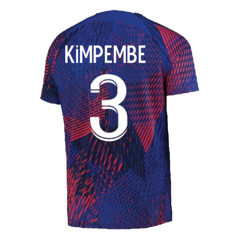2022-2023 PSG Pre-Match Training Shirt (Blue) - Kids (KIMPEMBE 3)