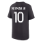 2022-2023 PSG Swoosh T-Shirt (Black) - Kids (NEYMAR JR 10)