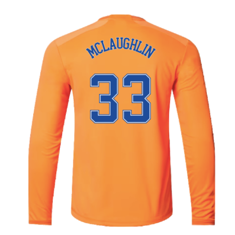 2022-2023 Rangers Home Goalkeeper Shirt (Orange) (McLaughlin 33)