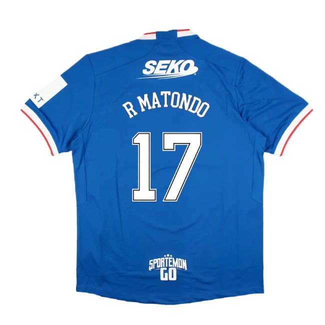 2022-2023 Rangers Home Pro Jersey (R MATONDO 17)