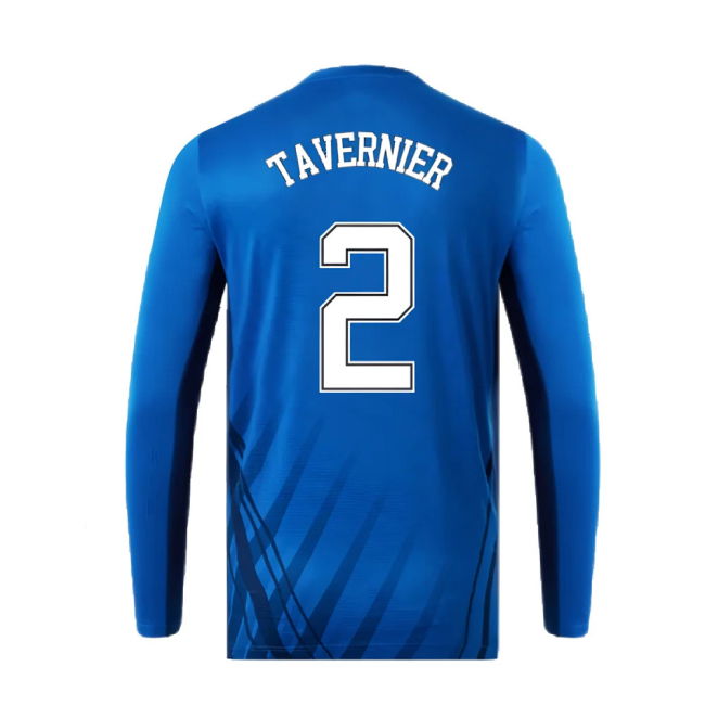2022-2023 Rangers Long Sleeve Training Tee (Blue) (TAVERNIER 2)