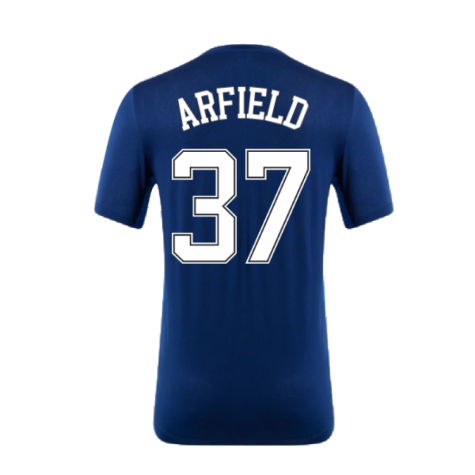 2022-2023 Rangers Matchday Short Sleeve T-Shirt (Navy) (ARFIELD 37)