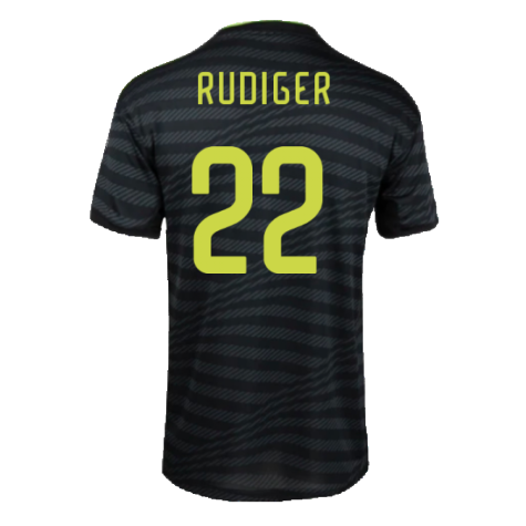 2022-2023 Real Madrid Authentic Third Shirt (RUDIGER 22)