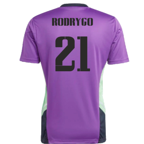 2022-2023 Real Madrid Condivo Training Jersey (Purple) (RODRYGO 21)