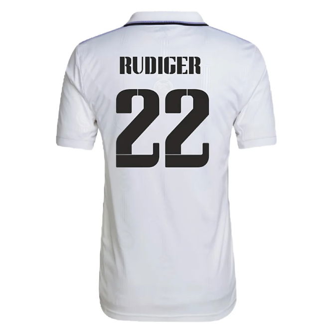 2022-2023 Real Madrid Home Shirt (RUDIGER 22)