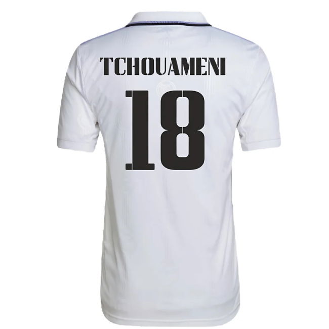 2022-2023 Real Madrid Home Shirt (TCHOUAMENI 18)