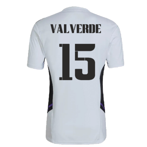 2022-2023 Real Madrid Training Shirt (White) (VALVERDE 15)
