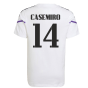 2022-2023 Real Madrid Training Tee (White) (CASEMIRO 14)