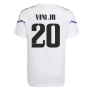 2022-2023 Real Madrid Training Tee (White) (VINI JR 20)