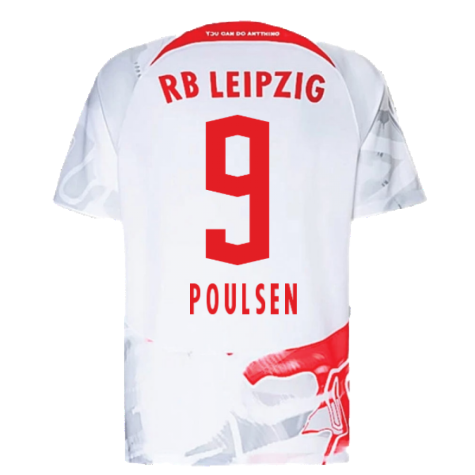 2022-2023 Red Bull Leipzig Home Shirt (White) - Kids (POULSEN 9)