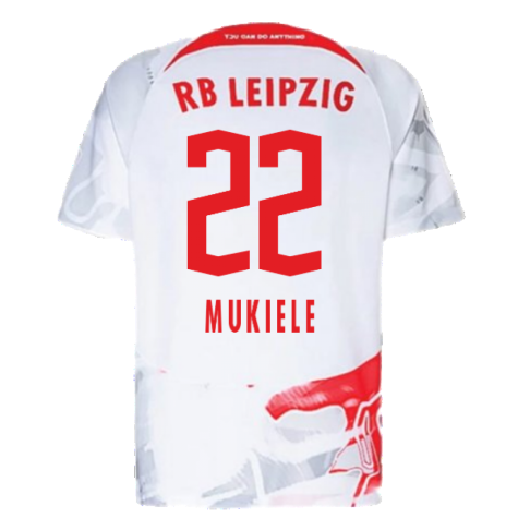 2022-2023 Red Bull Leipzig Home Shirt (White) (MUKIELE 22)
