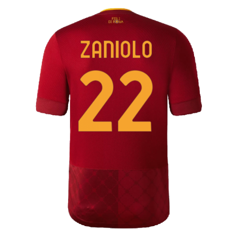 2022-2023 Roma Home Shirt (ZANIOLO 22)