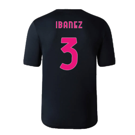 2022-2023 Roma Pre-Game Jersey Third (Black) (IBANEZ 3)