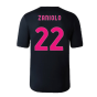 2022-2023 Roma Pre-Game Jersey Third (Black) (ZANIOLO 22)
